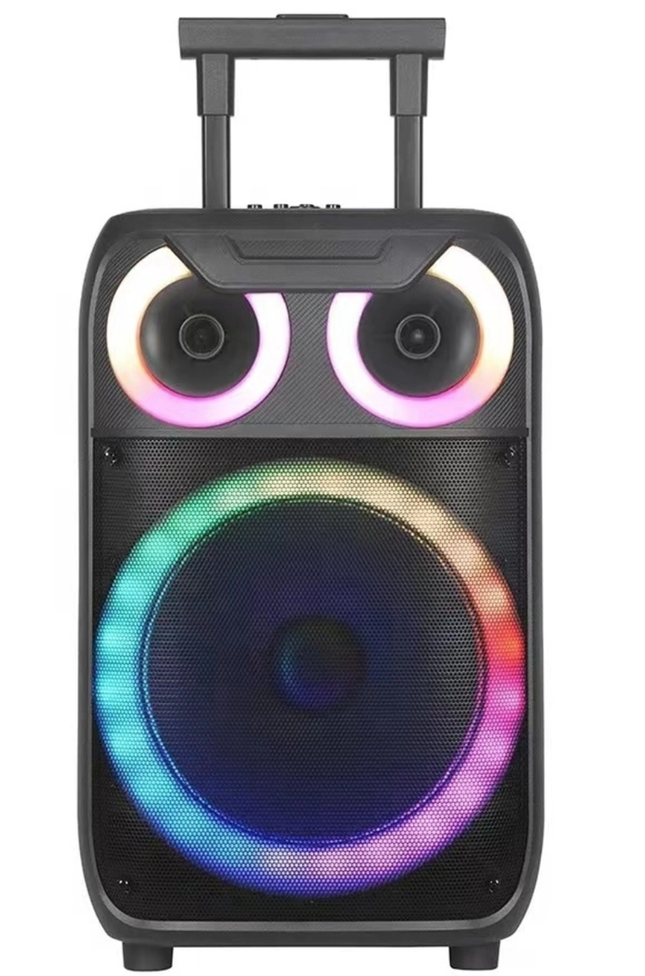 Boxa portabila troliu Andowl Q YX8000 iluminare RGB telecomanda microfon